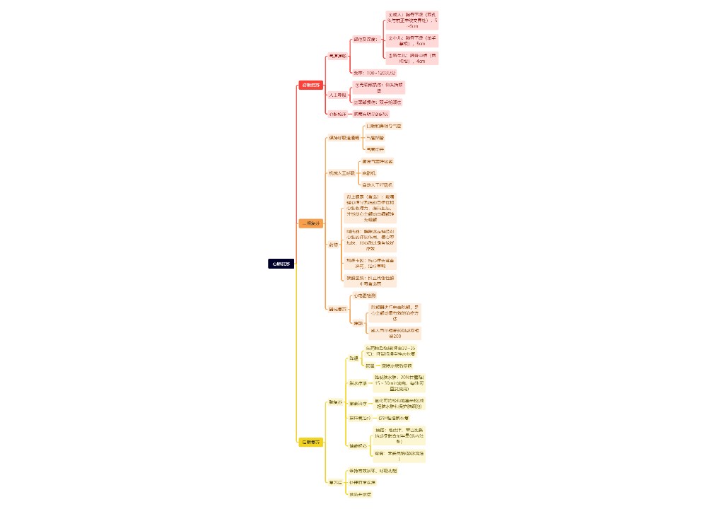 心肺复苏思维导图